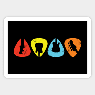 Guitar Picks Colorful Theme Sticker